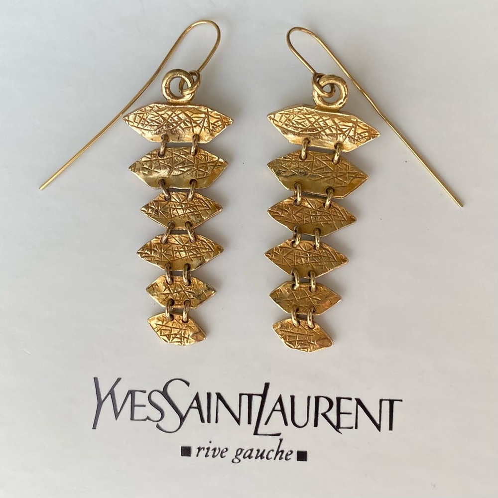 YSL ✨ gold earrings